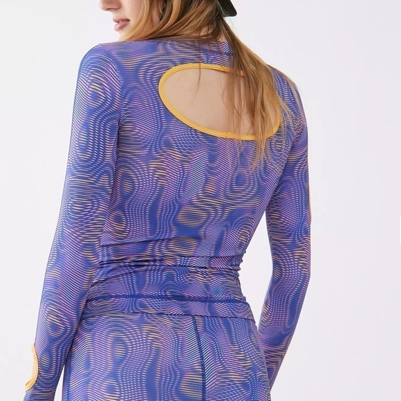 Urban outfitters KkCo Studio Printed Cutout Top - Picture 1 of 3